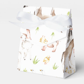 農場で手描きの水彩動物 フェイバーボックス