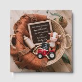 農場で織られたバスケットベビー写真帳キープサケ ゲストブック (正面)