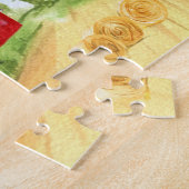 農場で美しい赤い納屋 ジグソーパズル (側面)