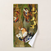 農場で鶏のアヒルとアヒル バスタオルセット (ハンドタオル)