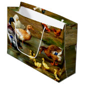 農場で鶏、アヒル、アヒル ラージペーパーバッグ (正面アングル)