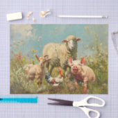 農場で 薄葉紙 (クラフト)