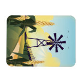 農場と風車 マグネット (横)