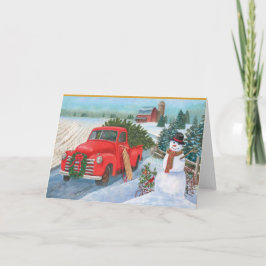 農場のクリスマス シーズンカード