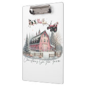 農場のクリスマス、メリークリスマス クリップボード (左)