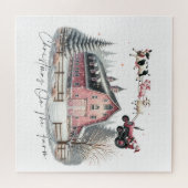 農場のクリスマス、メリークリスマス ジグソーパズル (横)