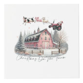 農場のクリスマス、メリークリスマス フォトキューブ (正面)