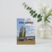 農場のサービス業カード 名刺 (スタンド正面)