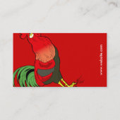 農場のスタイルの名刺の型板 名刺 (裏面)