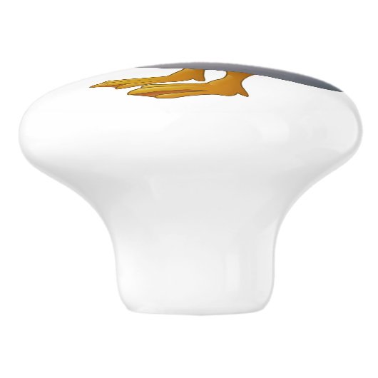 農場のセラミックの引き出しノブでダウン セラミックノブ (側面)