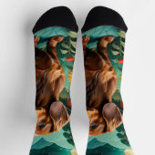 農場のダックスシュント ソックス (上部)