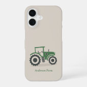 農場のトラクター iPhone 16ケース (裏面)