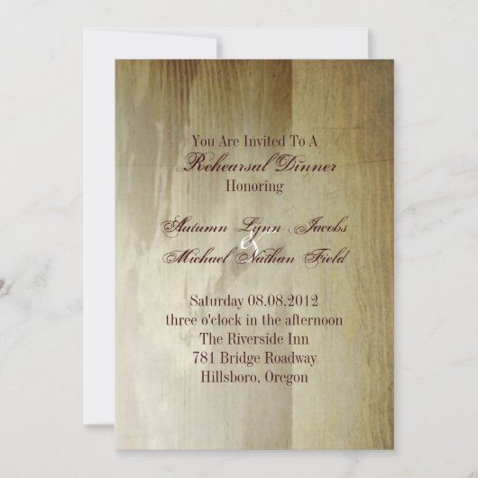 農場のトラックの西部の結婚式のリハーサルの夕食 招待状 (正面)