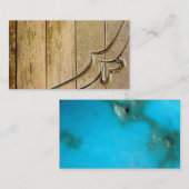 農場のドアの納屋牧場スタイルの基本的な名刺 名刺 (正面/裏面)