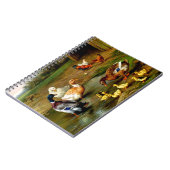 農場のノートで鶏、アヒル、アヒル ノートブック (左側)