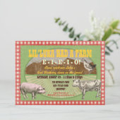 農場のパーティの招待状-古いMacDonaldに農場がありました 招待状 (スタンド正面)