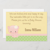 農場のブタのベビーシャワーの招待状を騙します 招待状 (正面/裏面)