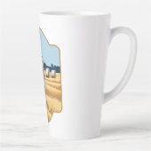 農場のボーダーコリー カフェラテマグ (右)