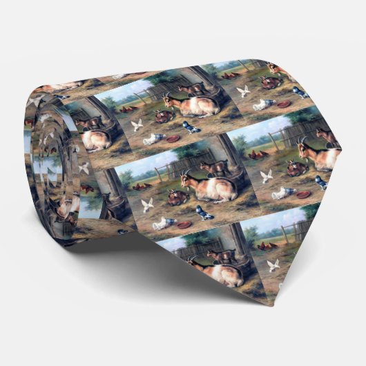 農場のヤギはハトをからかいます ネクタイ (ロール)