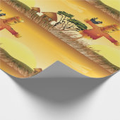 農場のラッピング紙 ラッピングペーパー (角)