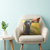 農場のラブラドール・レトリーバー クッション (椅子)