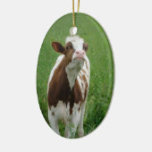農場の乳牛 セラミックオーナメント (左)