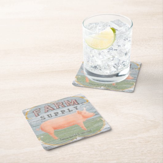農場の供給 スクエアペーパーコースター (インサイチュ)