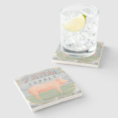 農場の供給 ストーンコースター (横)