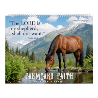 農場の信仰カレンダー - 聖書の言葉付き カレンダー
