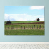 農場の倉庫 キャンバスプリント (インサイチュ (ウッドフロア))