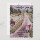 農場の入り口を歩いて行く シーズンカード (正面)