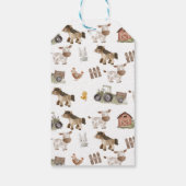 農場の動物たち バーンヤード 1歳の誕生日 ギフトタグ (裏面)