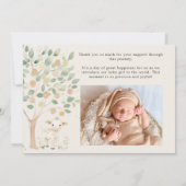 農場の動物たち メドウの仲間たち 赤ちゃんのお知らせ 招待状 (裏面)