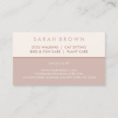 農場の動物のカスタム文字 名刺 (裏面)