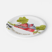 農場の動物の誕生日お祝いペーパープレート ペーパープレート (アングル)