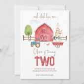 農場の動物の誕生日招待状 招待状 (正面)