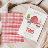 農場の動物の誕生日招待状 招待状