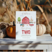 農場の動物の誕生日招待状 招待状