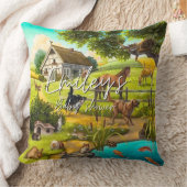 農場の動物の赤ちゃんシャワー・スロークッション クッション (ブランケット)