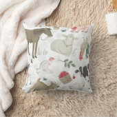 農場の動物の農家の国にかわいい素朴 クッション (ブランケット)