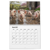 農場の動物カレンダー カレンダー (3月 2027)