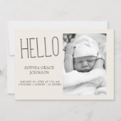 農場の動物 メドウ フレンズ ベビー発表 招待状 (正面)