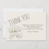 農場の動物 メドウ フレンズ ベビー発表 招待状 (裏面)