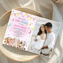 農場の動物 風船 牧場 赤ちゃんシャワー フォト