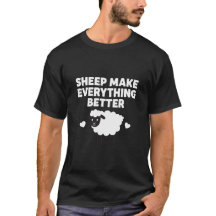 農場の動物Tシャツ、羊愛好家のTシャツ、動物のユーモア