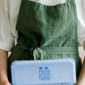 農場の卵のカートンのラベルから新規にパーソナライズ ラバースタンプ