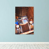 農場の古いさびたトラック キャンバスプリント (インサイチュ (ウッドフロア))