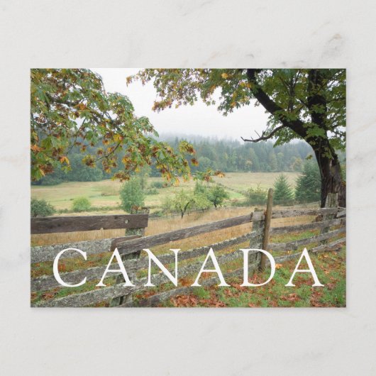 農場の古い塀 ポストカード (正面)