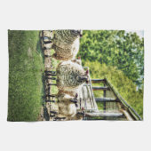 農場の台所ふきんのヒツジ キッチンタオル (横)