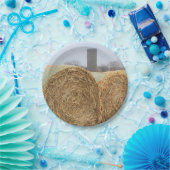 農場の大きな丸い干し草の葉 ペーパープレート (パーティー)